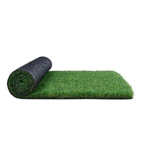 Artifical Grass, 5 x 10 ft Rug Green Turf, 1.38"Fake Door Mat Outdoor Patio Lawn Decoration, Easy to Clean with Drainage Holes