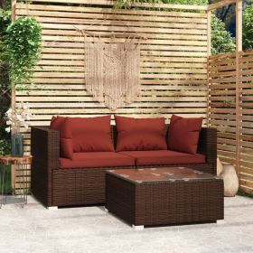 Garden Lounge Set Brown PE rattan Medium Modular